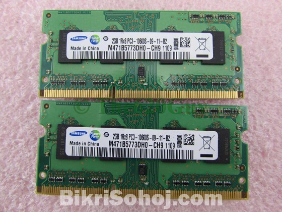 Samsung 2GB 1RX8 DDR3 1333MHz Laptop RAM Memory